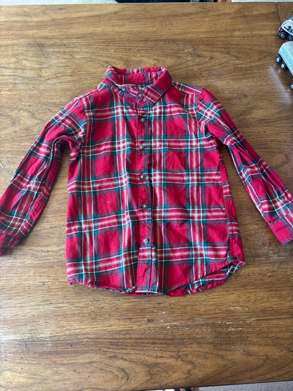 Carter's Red Plaid Button-Down Shirt